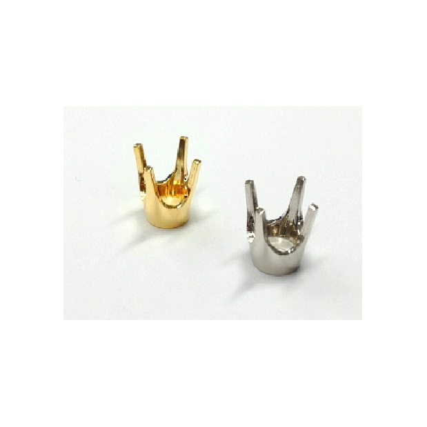 Four Prong Bellyhead Settings - 14K Gold