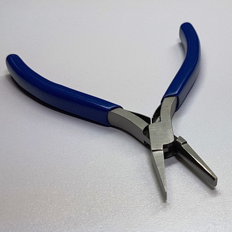 Half-Round and Flat Pliers - Blue Handle