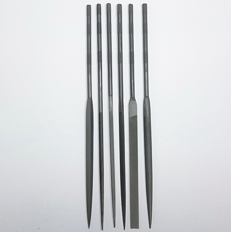 Set of 6 Swiss Vallorbe Needle Files - Cut 4