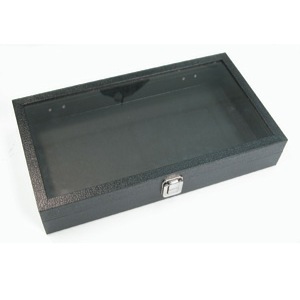 Glass Top Hinged Display Case
